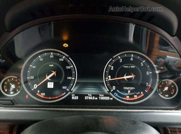 WBA6D2C54GGT66267 2016 BMW 6 SERIES Black ხელსაწყოთა პანელის ხედი