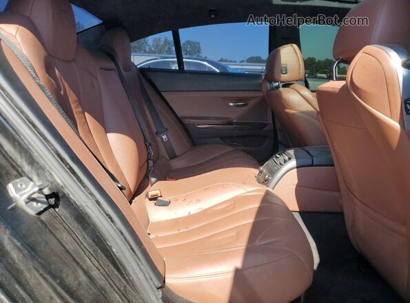 WBA6D2C54GGT66267 2016 BMW 6 SERIES Black უკანა სავარძლების ხედი