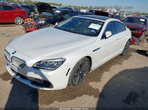 WBA6D4C50GD977359 2016 BMW 6 SERIES White წინა მარცხენა ხედი სამი მეოთხედიდან