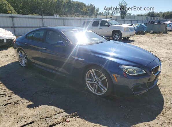 WBA6D6C53GGF94786 2016 BMW 6 SERIES Blue წინა მარჯვენა