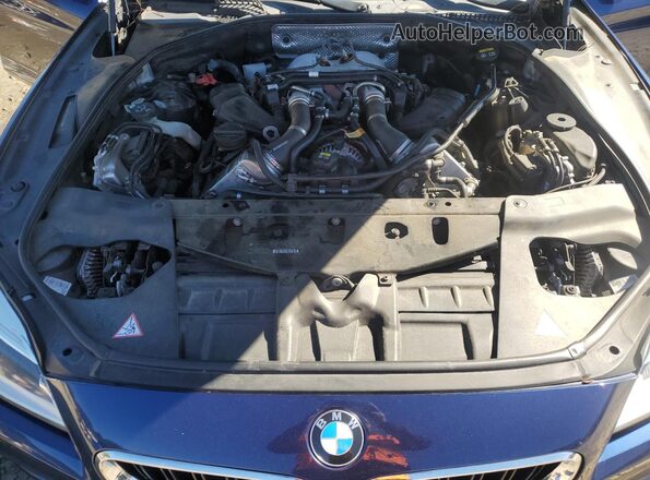 WBA6D6C53GGF94786 2016 BMW 6 SERIES Blue უკანა სალონის ხედი