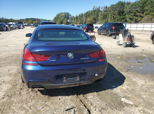 WBA6D6C53GGF94786 2016 BMW 6 SERIES Blue უკანა ხედი