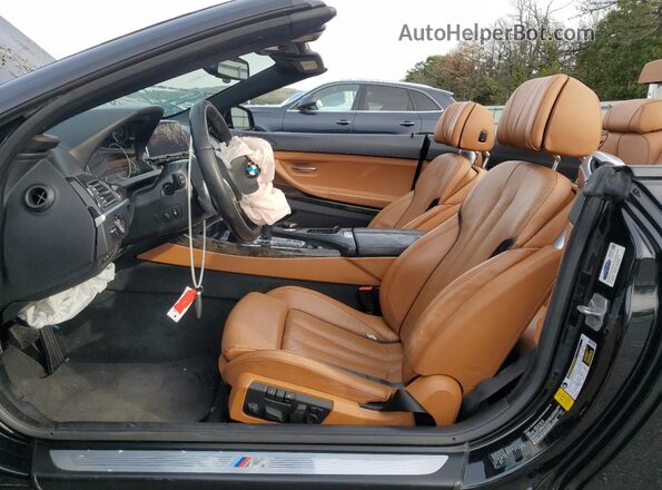 WBA6F7C54HD930896 2017 BMW 6 SERIES Black წინა სალონის ხედი