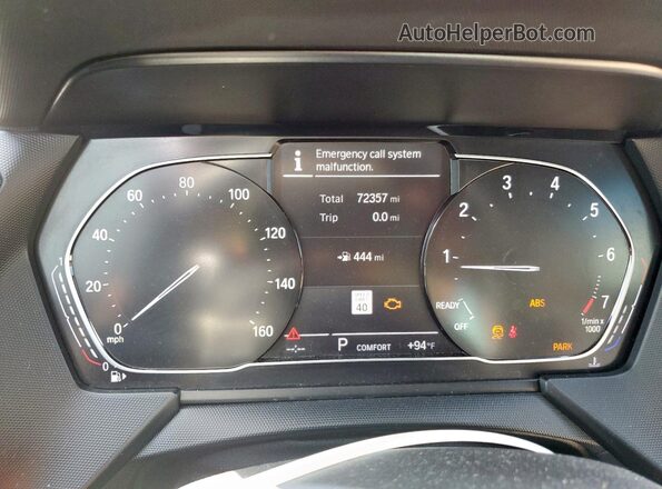 WBA73AK05L7F82195 2020 BMW 2 SERIES Red Սարքավորումների վահանակի տեսք