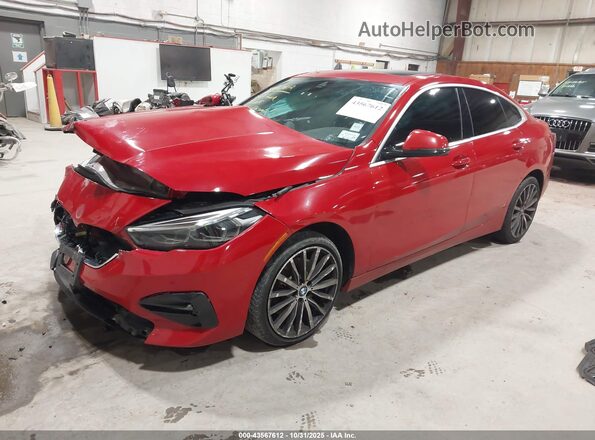 WBA73AK06M7G71100 2021 BMW 2 SERIES Red Առջևի ձախ երեք քառորդ տեսարան