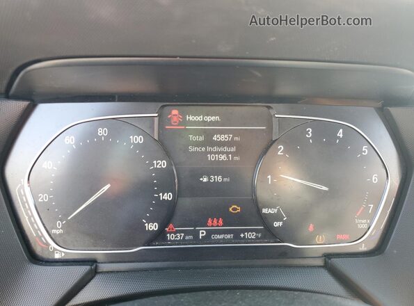WBA73AK0XM7G97196 2021 BMW 2 SERIES Black Widok zestawu wskaźników
