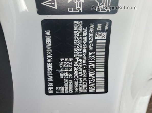 WBA73AP00PCM13379 2023 BMW 4 SERIES White Vista del compartimento del motor