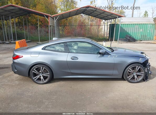 WBA73AP06MCF66900 2021 BMW 4 SERIES Серый Вид задней части салона