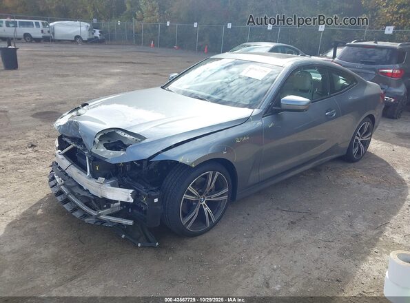 WBA73AP06MCF66900 2021 BMW 4 SERIES Серый Передняя левая четверть