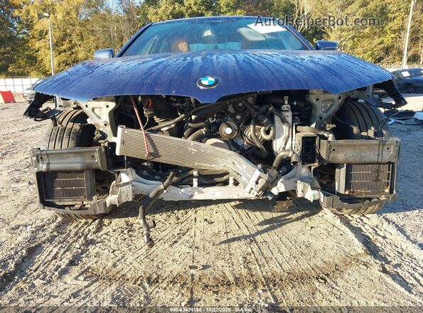 WBA73BJ09MWX18159 2021 BMW 5 SERIES Blue Вид спереду