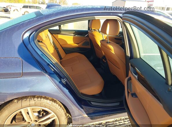WBA73BJ09MWX18159 2021 BMW 5 SERIES Blue Вид наклейки з VIN-кодом