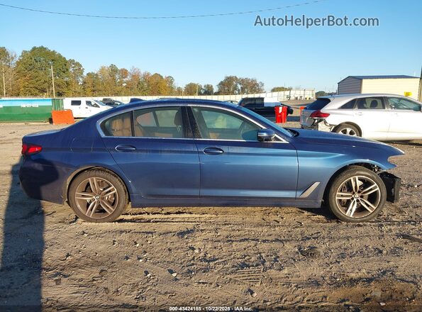 WBA73BJ09MWX18159 2021 BMW 5 SERIES Blue Панорамний вид салону 360°