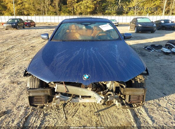 WBA73BJ09MWX18159 2021 BMW 5 SERIES Blue Вид задньої частини салону