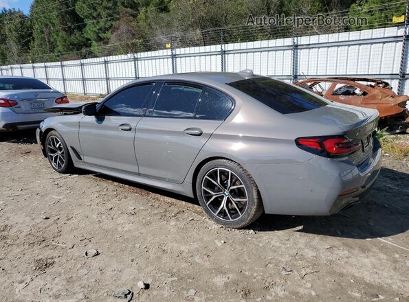 WBA73BJ0XNWX56419 2022 BMW 5 SERIES Gray Հետևի ձախ