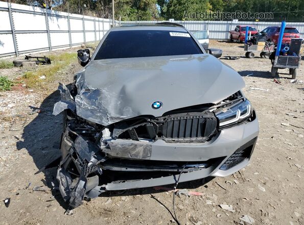 WBA73BJ0XNWX56419 2022 BMW 5 SERIES Gray Դիմացի տեսք