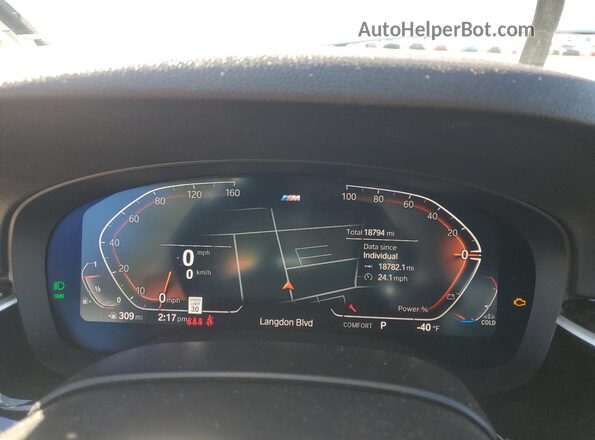 WBA73BJ0XPWY12913 2023 BMW 5 SERIES White Սարքավորումների վահանակի տեսք