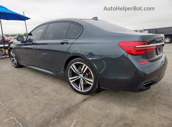 WBA7E2C34HG740975 2017 BMW 7 SERIES Black Tył lewy