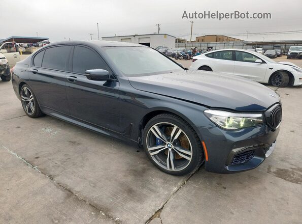 WBA7E2C34HG740975 2017 BMW 7 SERIES Black Przód prawy