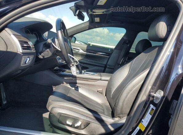WBA7E2C51KB217404 2019 BMW 7 SERIES Black Widok wnętrza z przodu