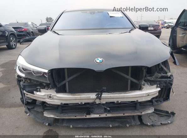 WBA7E2C52JG741730 2018 BMW 7 SERIES Black Widok wnętrza z tyłu