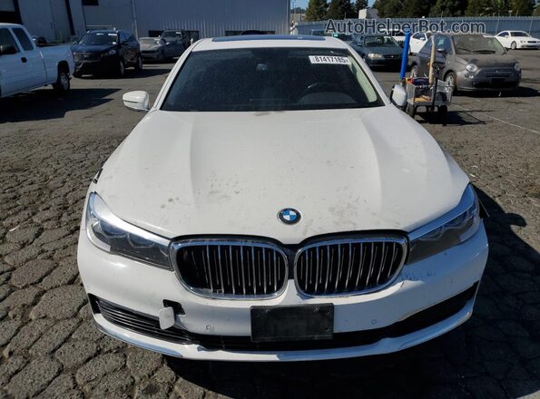 WBA7E2C54JG742829 2018 BMW 7 SERIES White Դիմացի տեսք