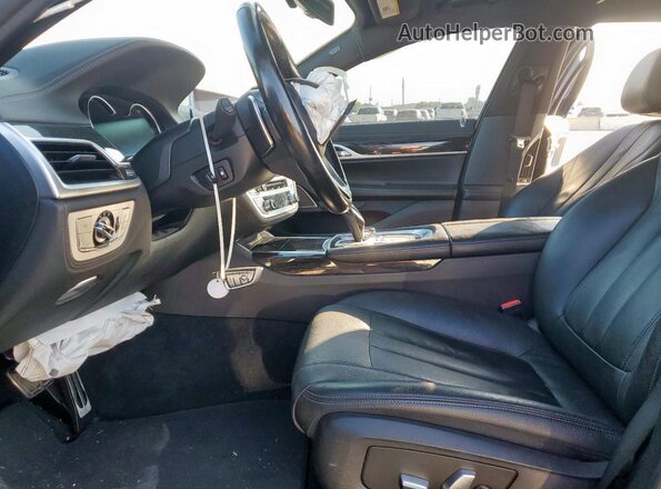 WBA7E4C50KGV70117 2019 BMW 7 SERIES Black Widok wnętrza z przodu