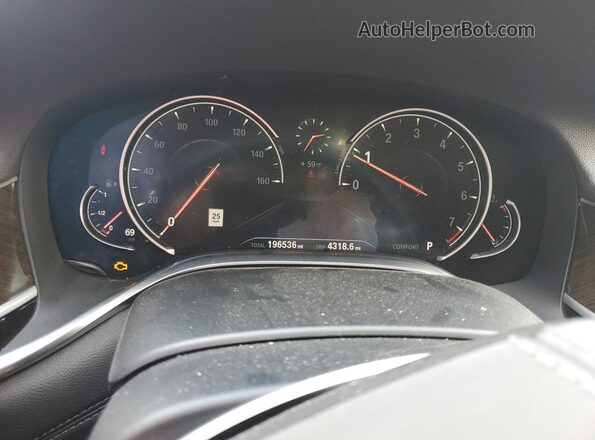 WBA7E4C58KGV28584 2019 BMW 7 SERIES Black Widok zestawu wskaźników