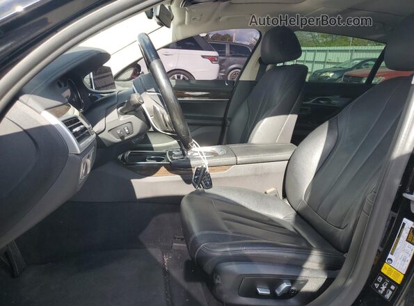 WBA7E4C58KGV28584 2019 BMW 7 SERIES Black Widok wnętrza z przodu