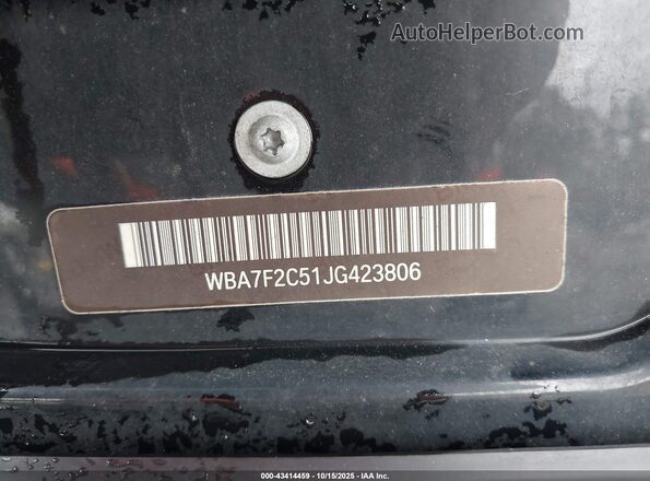 WBA7F2C51JG423806 2018 BMW ALPINA Black 