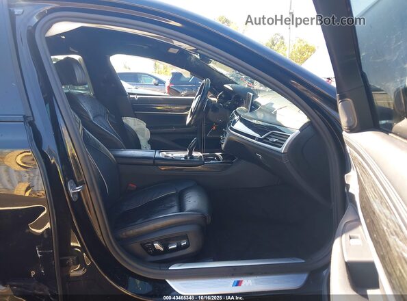 WBA7T2C08NCJ56819 2022 BMW 7 SERIES Black Widok wnętrza z przodu