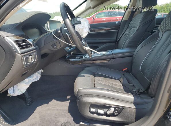 WBA7T4C01NCH64325 2022 BMW 7 SERIES Black Front interior view
