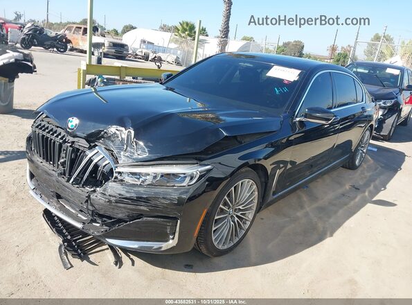 WBA7T4C06LCD44640 2020 BMW 7 SERIES Black წინა მარცხენა ხედი სამი მეოთხედიდან