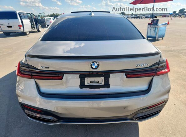 WBA7U2C00LCD04913 2020 BMW 7 SERIES Gray Вид ззаду