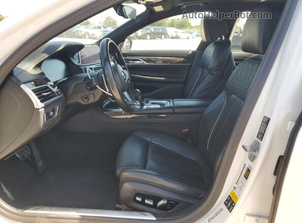 WBA7U2C04LGJ59669 2020 BMW 7 SERIES White Widok wnętrza z przodu