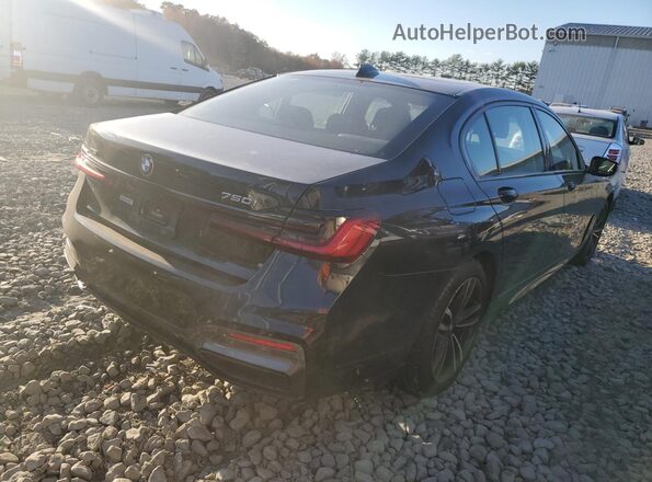 WBA7U2C08MCF89491 2021 BMW 7 SERIES Черный Задняя правая четверть