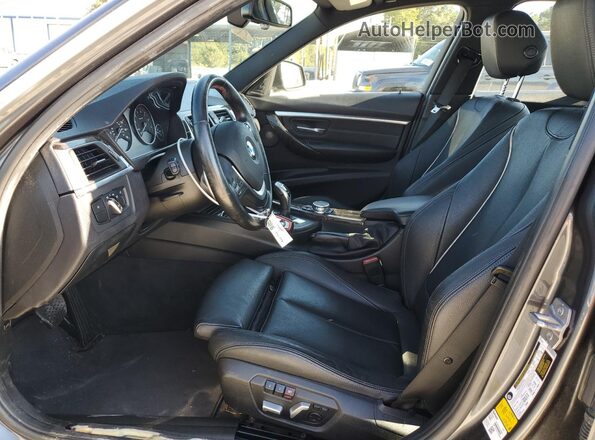 WBA8B3G58GNT92414 2016 BMW 3 SERIES Gray Вид салону спереду