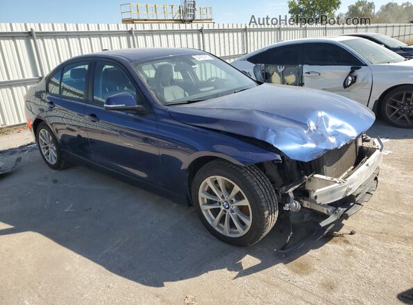 WBA8E5G50JNU48176 2018 BMW 3 SERIES Синий Передняя правая четверть
