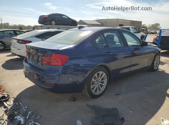 WBA8E5G50JNU48176 2018 BMW 3 SERIES Синий Задняя правая четверть
