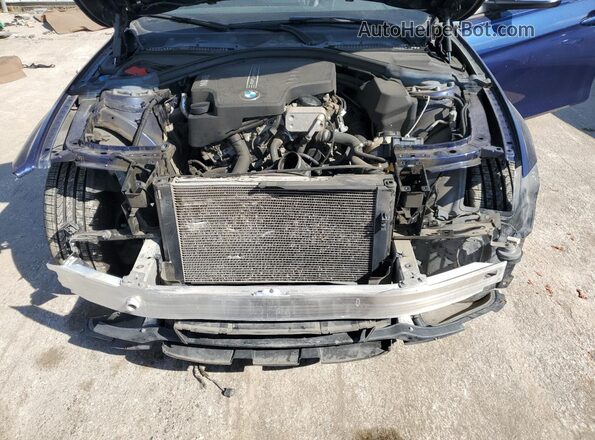 WBA8E5G50JNU48176 2018 BMW 3 SERIES Синий Вид задней части салона