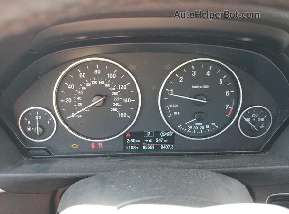 WBA8E5G50JNU48176 2018 BMW 3 SERIES Синий Вид щитка приборов