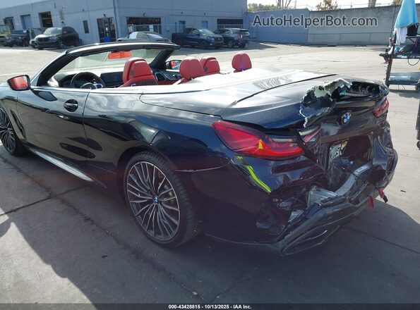 WBAFY4C03MCF29680 2021 BMW M8 Navy Հետևի ձախ