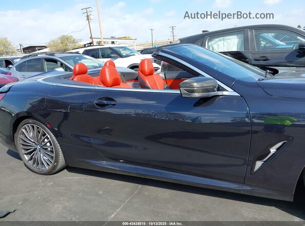 WBAFY4C03MCF29680 2021 BMW M8 Navy Սալոնի հետևի տեսք