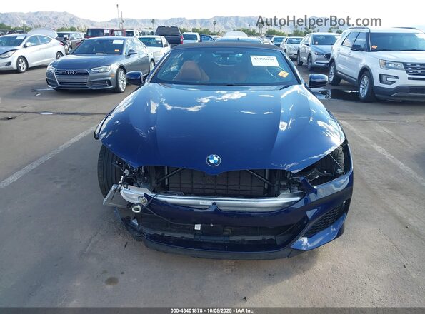 WBAFY4C0XNCH65728 2022 BMW M8 Blue Вид задньої частини салону