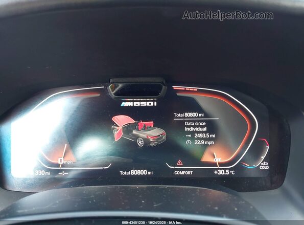 WBAFY4C55KBJ99097 2019 BMW M8 Черный Вид задних сидений