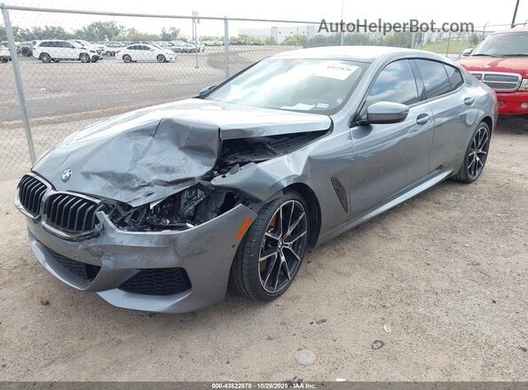 WBAGV2C09MCG42731 2021 BMW 8 SERIES Silver Առջևի ձախ երեք քառորդ տեսարան