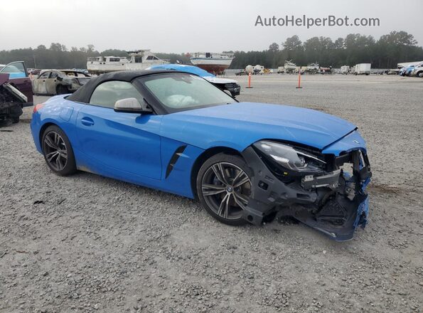 WBAHF9C07LWW33322 2020 BMW Z4 Синий Передняя правая четверть