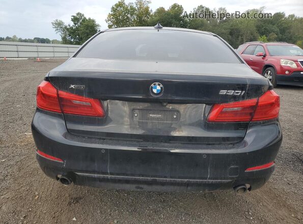 WBAJA7C33HWA70875 2017 BMW 5 SERIES Black Вид ззаду