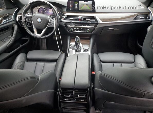 WBAJA7C33HWA70875 2017 BMW 5 SERIES Black Вид панелі приладів