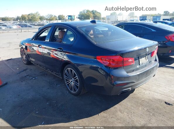 WBAJA9C05LCD31807 2020 BMW 5 SERIES Dark Blue Trasero izquierdo