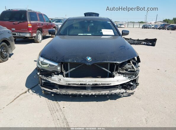 WBAJA9C55JB032734 2018 BMW 5 SERIES Black უკანა სალონის ხედი